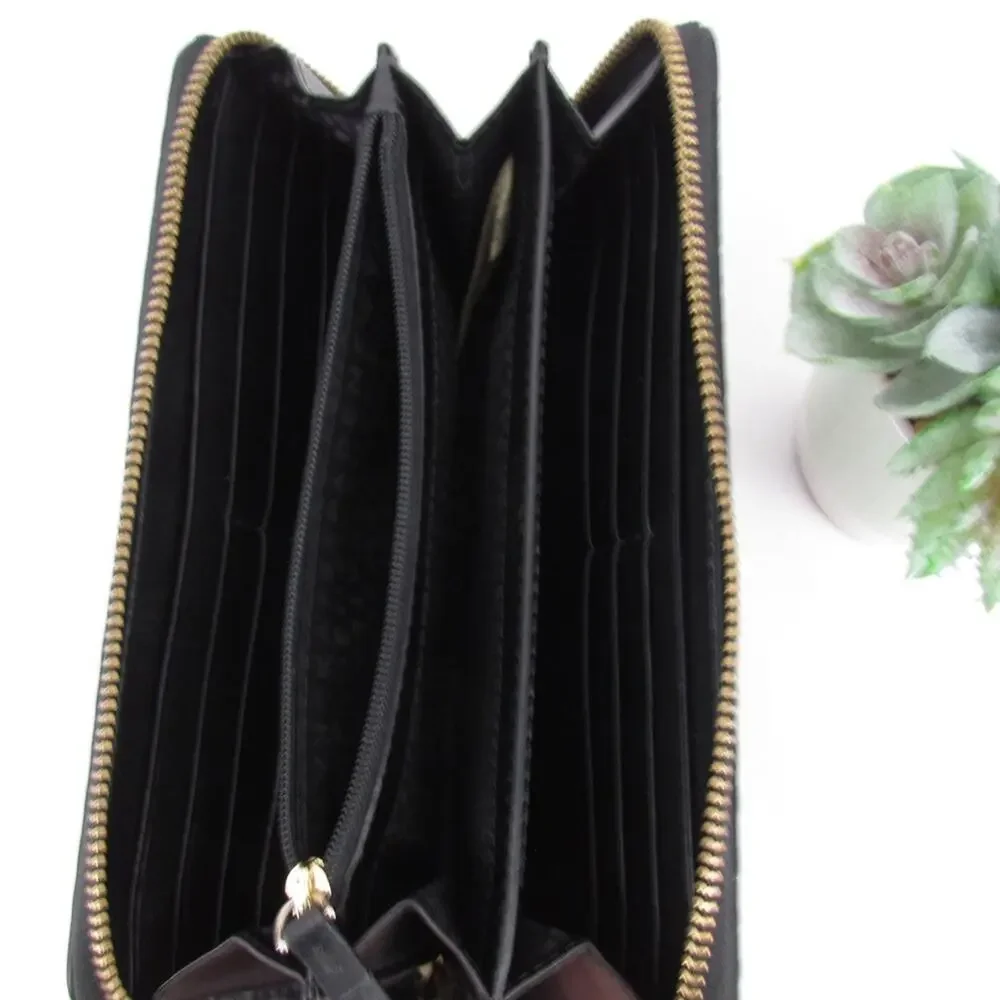Kate Spade Black Zip Around Wallet